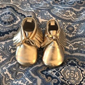 Like new gold booties